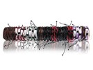 A-lr09 Sortierung Lederarmbänder 24 Stueck auf Rolle