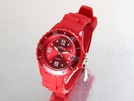 rot Viper Silikonuhr mit Datum little face Ø ca. 3
