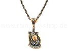 KHH-03 Hip Hop Kette - betende Haende kupfer