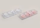 SCHWIMMKERZEN-SET "ROSE"4-TLG 2-F.S.3X}6CM