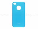 Design Cover Schale IPhone 4 transparent hellblau