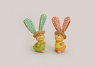 HASE AUS TON TEXTILOHREN STROHHUT 2-F.S.17CM
