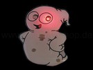 Blinkie Blinky LED Pins Anstecker "Geist“
