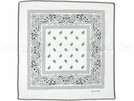 BA-058 Bandana Kopftuch paisley weiß