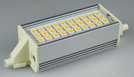LED Strahler R7s, 30 SMD-LEDs, dimmbar, 2900k, 675lm, 118mm, 230V/8W