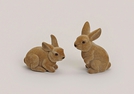 HASE BEFLOCKT KUNSTSTOFF 2-F.S.12-17CM BRAUN