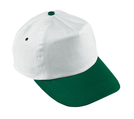 Baseball-Cap,Baumwo.,Weiss/Gruen"Athlete", Standardgroesse