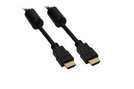 Kabel HDMI Standard with Ethernet 19p (St.) gold (2x Ferritkern) 10,0 m black