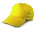 Baseballcap 100% Baumwolle, 5 Panel, Farbe: Gelb, Groesse: 22 x 15 cm