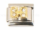 Italian Charm Glieder Armband Buchstaben "H"