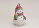 WINDLICHT SCHNEEMANN KERAMIK 31X26X41CM