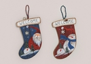 WEIHNACHTS-HAENGER SOCKE HOLZ 2-F.S.21X29CM