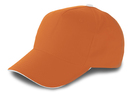 Baseball-Cap, 5 Panel, Farbe: Orange, Groesse: 26 x 20 cm