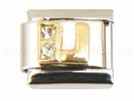 Italian Charm Glieder Armband Buchstaben "U"
