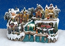WINTERSZENE M.LED.BEL.BEWEGLICHE FIGUR POLY
