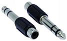 Klinken-Adapter, Klinkenstecker 6,3mm Stereo 2er Pack