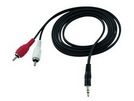 3,5mm Stereo-Klinkenstecker 2x Cinch 1,5m