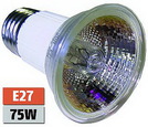Halogen-Spiegellampe JDR, Sockel E27, 230V/75W