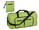 Faltbare Reisetasche aus Polyester 420D mit Schultergurt. 1 Hauptfach und 3 weitere Faecher.