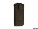 Star-Case® di base ''vellutato'' universal size ''M'' echt Leder Mocca