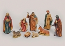 KRIPPENFIGUREN-SET POLY 9-TLG 4-19CM
