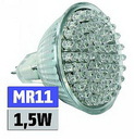 LED-Strahler Trenta Vela, MR11, 12V, 30x 3mm LEDs