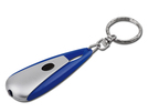 Schluesselanhaenger aus Kunststoff mit LED-Lampe. Incl. Lithium-Knopfbatterie (1x).