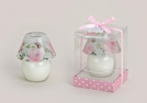 WINDLICHT-LAMPE GLAS M.DUFTW.ROSE 9X7CM}
