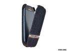 Star-Case® Flip ''Roma'' Jeans Denim für Samsung i8190 Galaxy S III mini