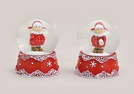 SCHNEEKUGEL WINTERKIND POLY/GLAS 2-F.S.9X7CM}