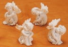 DEKO-ENGEL SITZEND POLY SORT.8CM