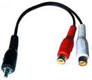 Cinch-Stecker auf 2xCinch-Kupplung 0,2 m