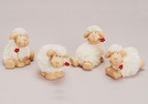 DEKO-SCHAF TON/KUNSTFASER M.BLUME S.CA.12CM