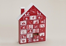 ADVENTSKALENDER HAUS HOLZ 30X6X39CM