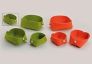 FILZKORB-SET ORANGE/GRUEN 3-TLG 2-F.S.