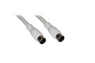 Koaxialkabel 1x Quick F (St.) - 1x Quick F (St.) (112er) 2,5 m white