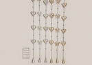 WEIHNACHTSGIRLANDE METALL SORT.108-118CM