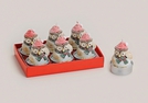 TEELICHT-SET EULE WEIHNACHTEN 6-TLG.5X4CM}