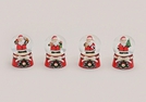 SCHNEEKUGEL NIKOLAUS POLY/GLAS 4-F.S.6CM
