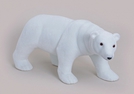 EISBAER BEFLOCKT WEISS KUNSTST.62X20X33CM