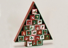 ADVENTSKALENDER BAUM HOLZ 33X5X45CM
