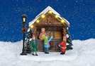 WEIHN.MARKT-STAND M.LED BEL.POLY 14X12X15CM