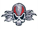 P-036 Aufnäher Patch Totenkopf mit Kettenhelm