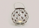 WINDLICHT LATERNE STERNDEKOR MET./GLAS 15CM}