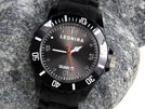 schwarz Leonira Silikonuhr Silikon Uhr Analoguhr W