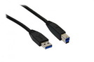 Kabel USB 3.0 A (St.) - B (St.) 1,8 m black