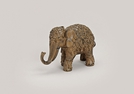 ELEFANT ANTIK-BRAUN POLY 18X7X12CM