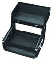 Mixer/CD-Player-Case, 2/4 HE, Textilb., sw