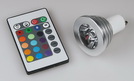 LED-Strahler GU10 RGB mit Fernbedienung, 3W, Abstrahlwinkel 30°, ØxL 51x55mm