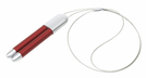 Kugelschreiber u. LED "Gemini", rot, 11,9 x 2,3 x 1 cm